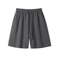 thumbnail image 4 of XuJwPNcy Mens Athletic Shorts Lightweight Cotton Drawstring Baggy Sweat Shorts Gym Workout Bermuda Shorts Summer Clothes, 4 of 7