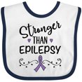 thumbnail image 3 of Inktastic Epilepsy Awareness Ribbon Support Walk Girls Baby Bib, 3 of 4
