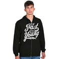 thumbnail image 5 of Live Fast Die Young Novelty Rebel Zip Up Hoodie Men's Women's Brisco Brands X, 5 of 6