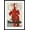 Black Frame, variant on Art.com Cycles Thomann, Red Elephant Holding Bike Stretched Canvas Print Wall Art, 12" x 18"