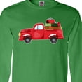 thumbnail image 4 of Inktastic Christmas Red Vintage Truck with Presents Long Sleeve T-Shirt, 4 of 5
