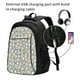 thumbnail image 2 of Fotbe White Popcorn Mochila con Estampado y Puerto USB para Hombre y Mujer, Mochila Antirrobo, Mochila de Viaje, Mochila Escolar, Mochila Universitaria, 2 of 7