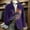 Dark Purple001, variant on 2026 Men's Mardi Gras Blazer Loose Fit Carnival Graphic Suit Jackets Festive Streetwear Corduroy Button Blazer Autumn Casual Warm Jackets Purple M