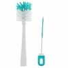Mainstays 2 Piece Bottle and Straw Brush Teal and White Dishwasher Safe