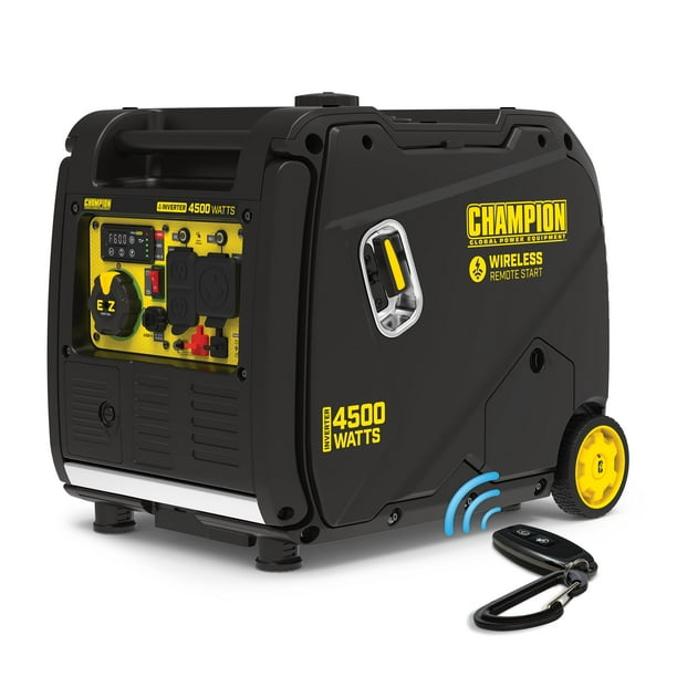 Champion Power Equipment 4500 Watt Portable Inverter Generator With Wireless Remote Start Com - Diy Auto Start Generator