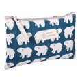 thumbnail image 5 of Bolsa de cosméticos de lona con estampado de monedero para mujer, de maquillaje de viaje (oso polar) Likrtyny Para Estrenar, 5 of 5