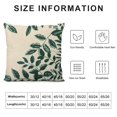 thumbnail image 6 of Nawypu  Embroidered Throw Pillow Covers Surrounding Green Leaves Decorative Pillowcases Farmhouse Cotton Pillow Cushion Cases Boho Home Decor Square Floral Pillow Case&nbsp;2pc, 6 of 6