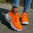 thumbnail image 3 of Modisza Womens Sneakers Memory Foam Running Tennis Shoes Wide Width Arch Support Walking Shoes for Diabetic Plantar Fasciitis Orange 9.5, 3 of 8