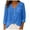 Blue, variant on Summer Cotton Linen Tops for Women V Neck Short Sleeve Casual Loose Peplum Blouse Lightweight Breathable Everyday Wear Shirts (White, S)