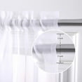 thumbnail image 5 of GYROHOME Rod Pocket Sheer Curtain,Set of 2Panels,White 52x84 inch,Sunlight Filtering Protect Privacy, 5 of 5