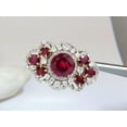 thumbnail image 6 of GIA Certified 8.03CT NATURAL TOURMALINE RUBELLITE RUBY DIAMOND CLUSTER RING, 6 of 10