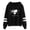 Black-HJ05783, variant on LaurenzSide Hoodies Sweatshirts High Street Women Man Pullovers Streetwear Casual Harajuku