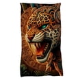 thumbnail image 1 of Cobija Juana Gallo Manta Frazada Diseño de Jaguar Fiestas Patrias Ultra Suave y ligera, 1 of 5