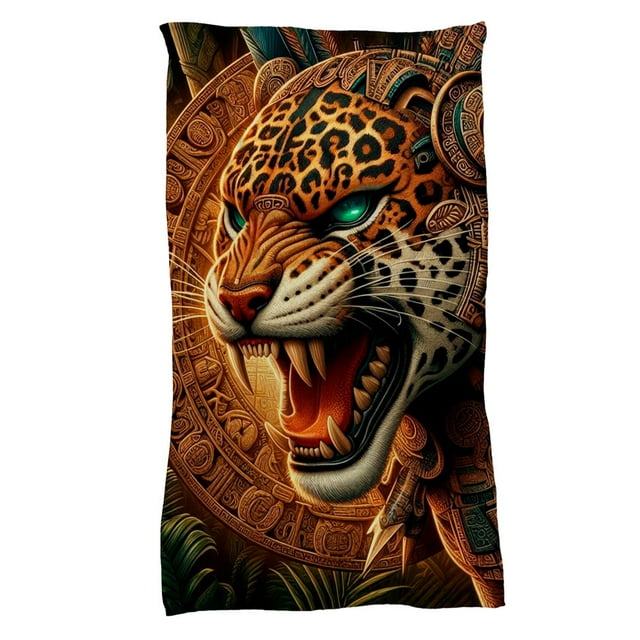 Cobija Juana Gallo Manta Frazada Diseño de Jaguar Fiestas Patrias Ultra Suave y ligera