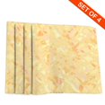 thumbnail image 2 of DouZhe Ensemble de 4 Sets de Table en Polyester, Motif Texture Sucre Jaune Macaron Résistant à la Chaleur pour Table à Manger, 12 Pouces x 18 Pouces, 2 of 6
