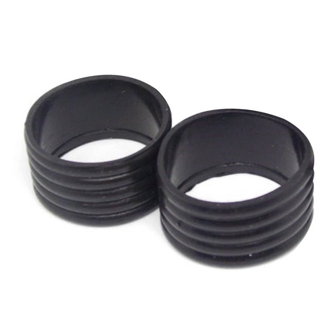 2 Pieces Tennis Racket Grip Stretchy Racket Handles Overgrip Ring Overgrip Fix Kit Grip Tape Finishing Protector Professional Outdoor Accessories Black