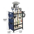 thumbnail image 5 of MENGFANYU-Garden Tool Organizer For Garage Organization, 3 Tier Yard Tool Storage Rack With 35 Long-Handled Tool Slots, Yard, for garage, Storage Racks, 5 of 5