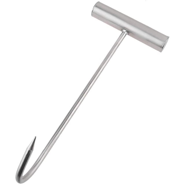 Outils de Transformation de Viande de Qualité Cuisine et Restaurant de 28 cm avec Poignée Crochets à Désosser en T en Acier Inoxydable pour Bouchers