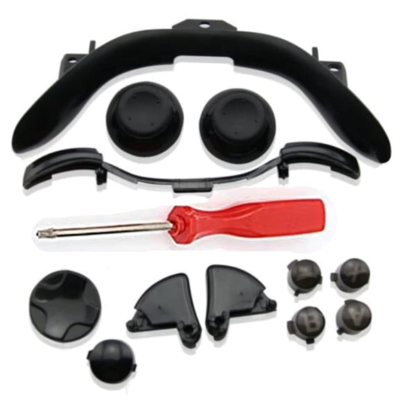 Kit de Reemplazo de Botones Rowsmau para Xbox 360 Negro