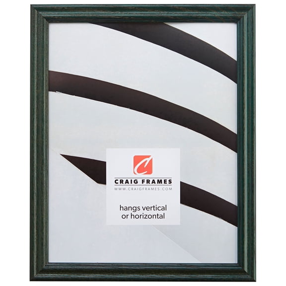 Craig Frames Wiltshire 200, 12x32 inch Traditional Green Hardwood Picture Frame