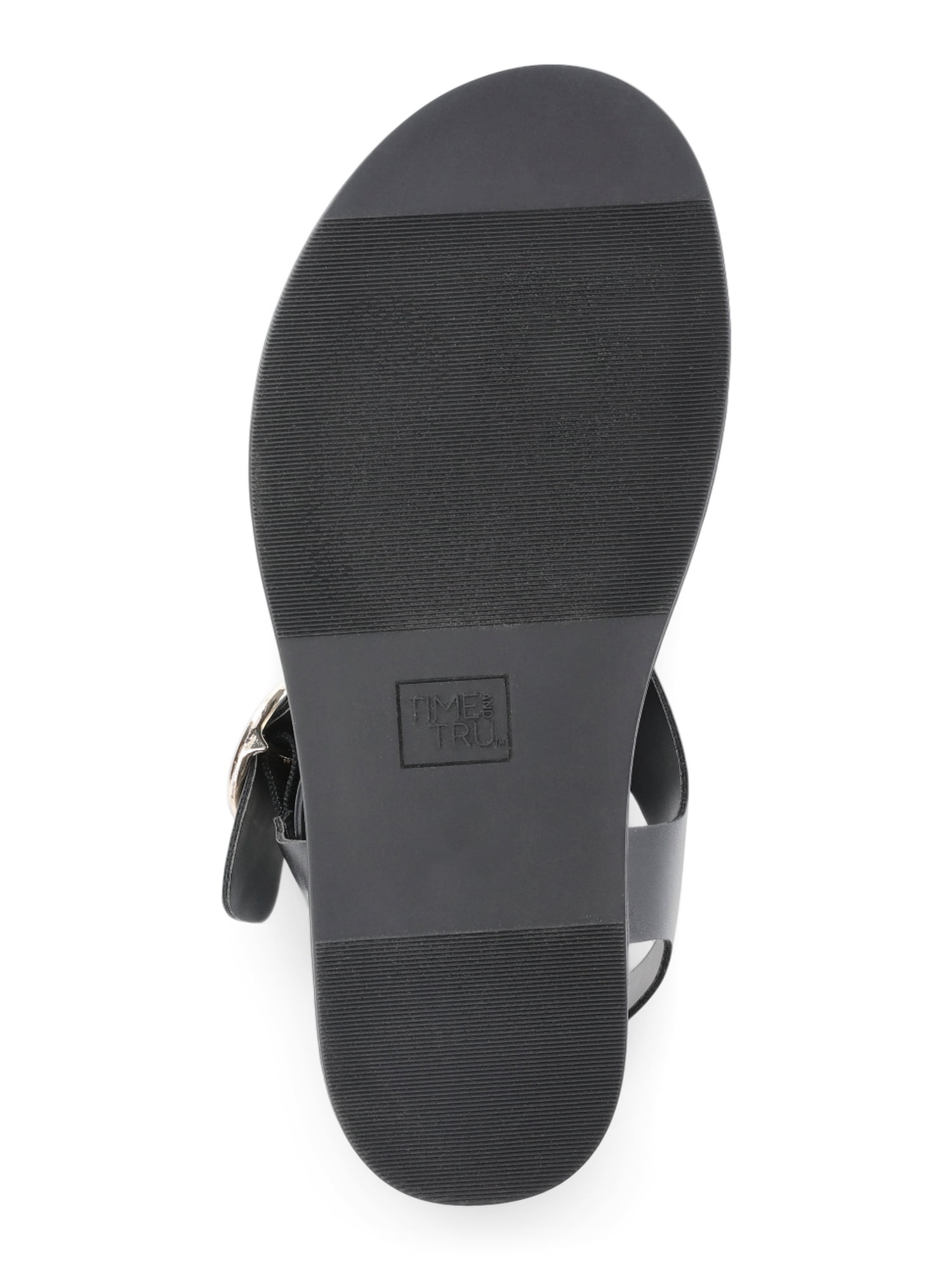 Time and Tru Women's Minimalist Buckle Sandals