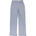 thumbnail image 4 of Seeing Stars Womens 2-Pc. Solid and Stripes Pajama Set, Blue, Large, 4 of 4