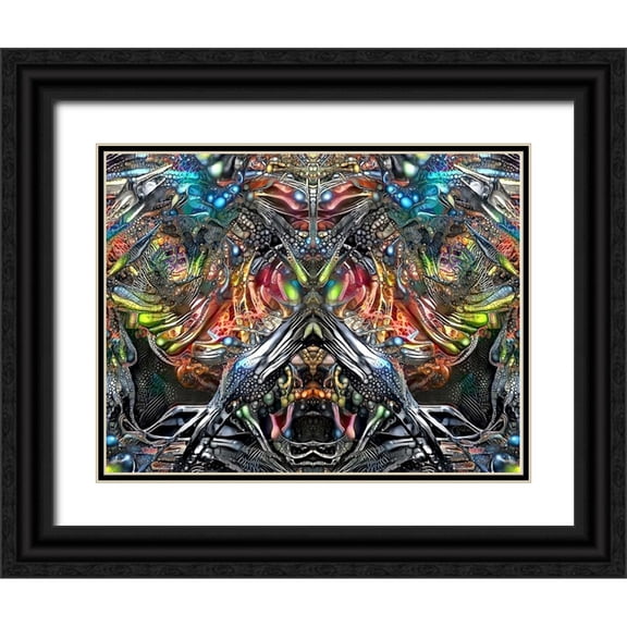 Gavidia, Pedro 14x12 Black Ornate Wood Framed with Double Matting Museum Art Print Titled - Offender