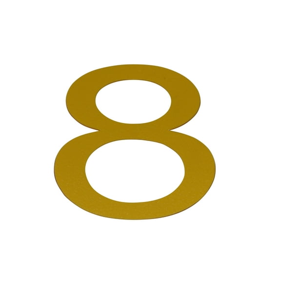 FindTape Marking Numbers: Number 8 / 3.7 in. high (Yellow)
