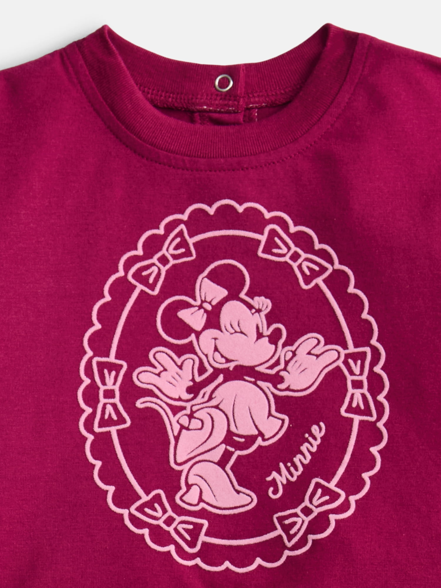 Minnie Mouse Baby Girls Graphic Tee with Short Sleeves and Tutu Skirt Set, Sizes 0/3M-6/9M