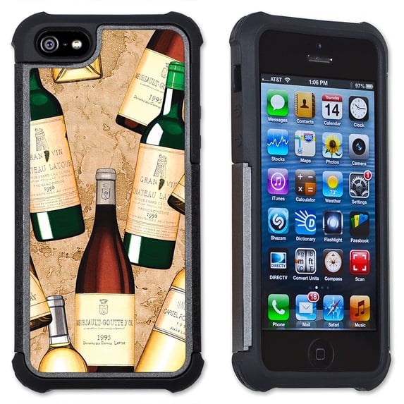 Wine Bottles - Maximum Protection Case / Cell Phone Cover with Cushioned Corners for iPhone 6 & iPhone 6S