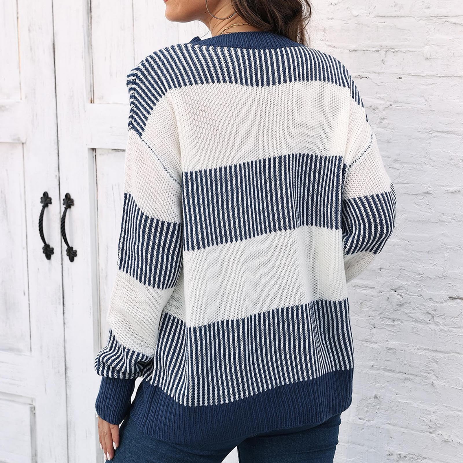 Women's Cold Dye Cable Knit V-Neck Sweater