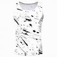 thumbnail image 4 of HCNTES Men's Dri-Power Cotton Blend Sleeveless Muscle Shirts, Moisture Wicking Odor Protection UPF 30+(White,XXL), 4 of 5