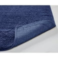 thumbnail image 3 of Better Trends 20" x 20" U-Shape Toilet Rug 100% Cotton Non Slip Tufted Contour Bath Mat, Water Absorbent Bathroom Rug (Navy) Granada Collection, 3 of 4