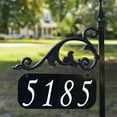 thumbnail image 3 of Address America USA Handcrafted Annandale Double-Sided Reflective Address Sign - 30" Pole, 3 of 8