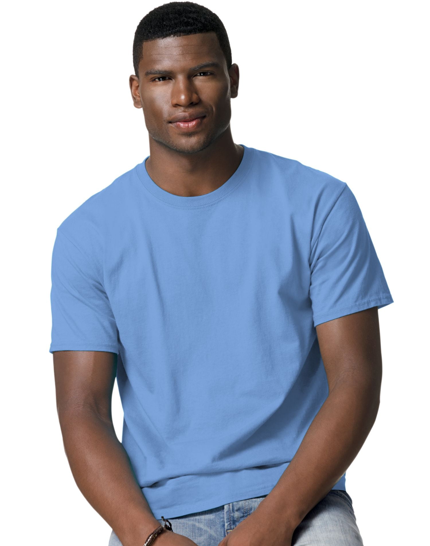 Hanes Hanes TAGLESS Men`s TShirt BestSeller, 5250, 6XL, Carolina