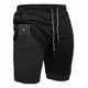 thumbnail image 1 of Short Gym Hombre Licra Deportiva 2 En 1 + 1 Playera Gratis, 1 of 4