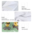 thumbnail image 5 of Chicken Skateboard Hand Towels 2 Pack Quick Dry Velvet Soft with Velcro Kitchen Bath 14x18in, 5 of 7