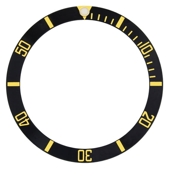 BEZEL INSERT FOR INVICTA 88260B 8929OB PRO DIVER WATCH BLACK GOLD FONTS TOP QLTY