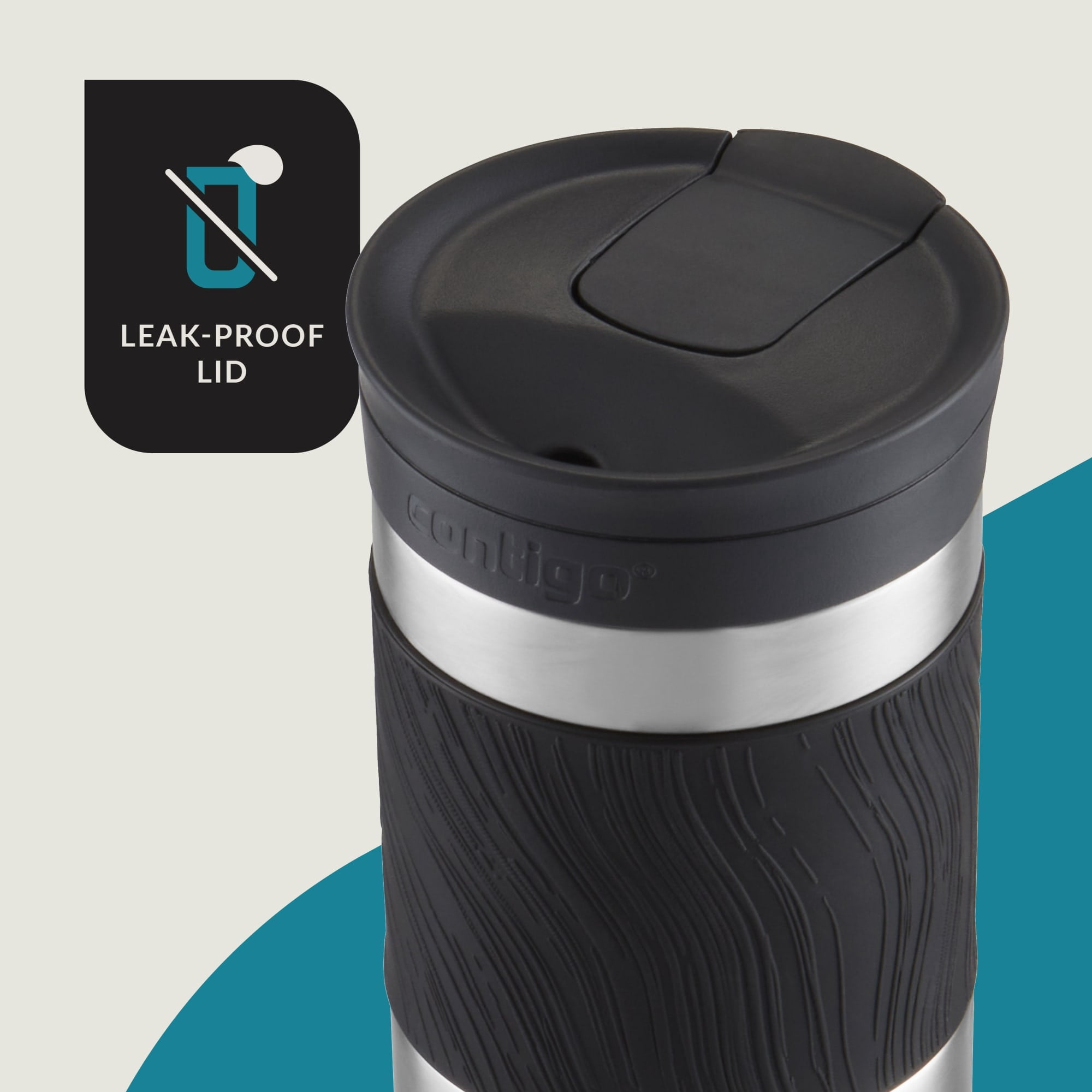 (2 pack) Contigo Byron 2.0 Stainless Steel Travel Mug with SNAPSEAL Lid Stainless Steel, 24 fl oz.