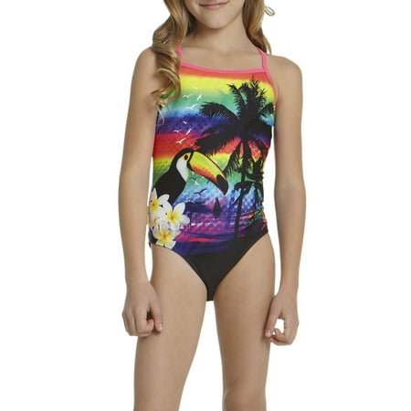 Girls' Island One Piece Swimsuit