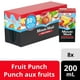 Punch aux fruits Minute Maid sans sucre ajouté, boîte à boire de 200 ml, paquet de 8 200 x mL – image 1 sur 8