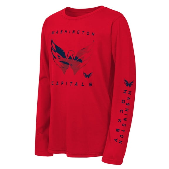 Youth Outerstuff Red Washington Capitals Seize the Win Long Sleeve T-Shirt