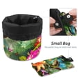 thumbnail image 4 of PhooArto Drawstring Cosmetic Bag, Barrel Shaped Portable Travel Makeup Bags, Color Hummingbird Flower Painting Large Capacity Waterproof Multifunctional Bucket Toiletry Bag, 4 of 6