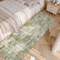 thumbnail image 4 of VUNATE 2'x6' Soft Abstract Runner Rug Modern Washable Runners for Hallways Non Slip Rubber Backing Bedside Indoor Floor Accent Mat Runner for Bathroom Kitchen Entryway Laundry Bedroom Green, 4 of 6