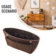 thumbnail image 3 of Felt Cosmetic Bag Multifunctional Snap Button Storage Large Capacity Felt Bag, 3 of 11