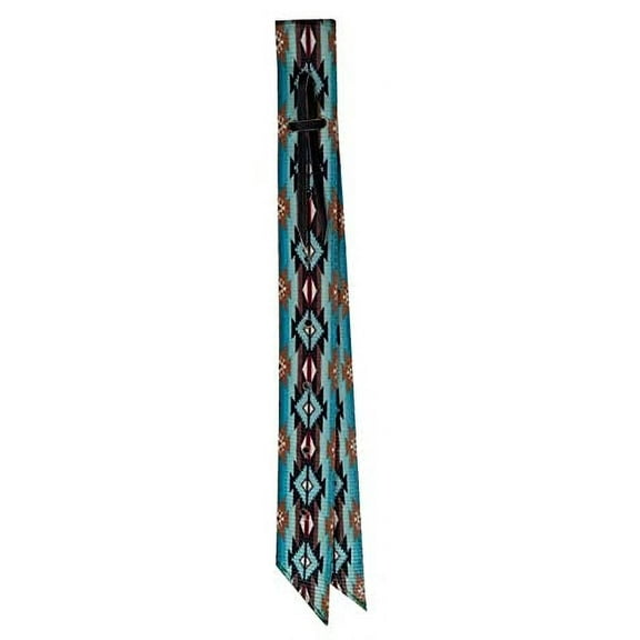 Showman Teal Southwest Design Nylon Off Billet