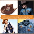 thumbnail image 7 of 12pcs Western Sew/Iron On Patches Cowboy Theme Vintage Country Music Guitar Horseshoe Boot Embroidery Repair Decoration Accessories for DIY Trucker Hats T-Shirts Jeans Backpacks Crafts, 7 of 7
