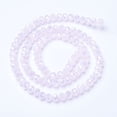 thumbnail image 2 of Electroplate Glass Beads Strands Imitation Jade Beads AB Color Plated Faceted Rondelle2.3~2.7x1.5mm Hole: 0.4mm; 135~140pcs/strand 26~27cm., 2 of 2