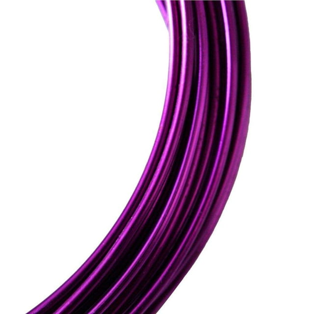 Bendable Cords 1.55mm Assorted Colors Premium Material Aluminum Wires Fool-style Operation DIY Rust-proof Resilience for Crafts purple