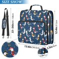 thumbnail image 2 of FORMRS Zipper Binder with Shoulder Strap 2-inch Ring 500 Sheet Capacity File Bag, Blue Cartoon Birds Pattern, 2 of 5